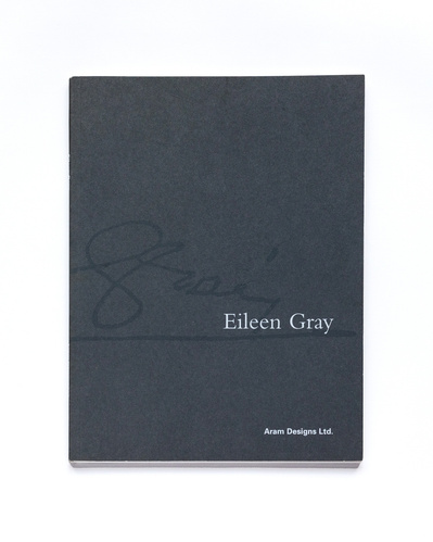 2008 'Eileen Gray'. Catalogue publication by Aram store. Photographed furniture, rugs and lighting designed by Eileen Gray.