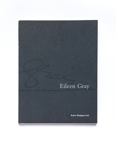 2008 'Eileen Gray'. Catalogue publication by Aram store. Photographed furniture, rugs and lighting designed by Eileen Gray.