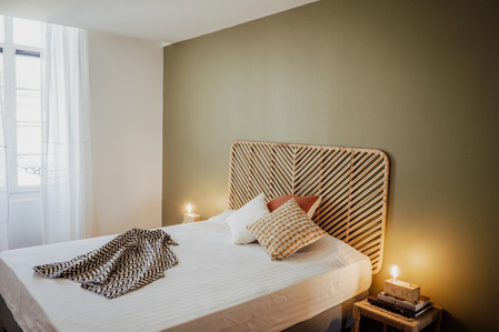 Chambre à coucher. Architecte d’intérieur Claire Steiner Beaudoux