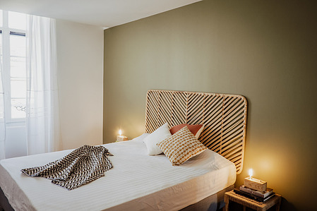 Chambre à coucher. Architecte d’intérieur Claire Steiner Beaudoux