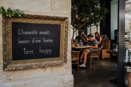 Restaurant le Lichen à Bordeaux. Terre Happy. Thérapie.