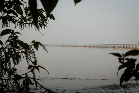 Barrage de Farakka, bengale occidental, inde, fevrier 2022, Farakka dam, west bengal, india, february 2022