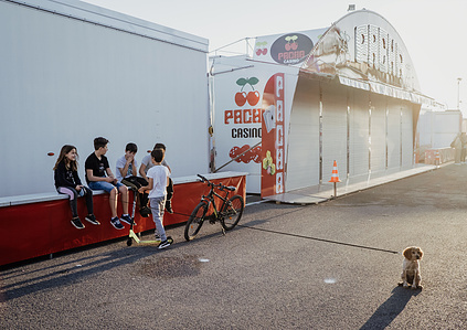 Jeunes enfants, Foire Saint Martin, Perpignan, octobre 2021