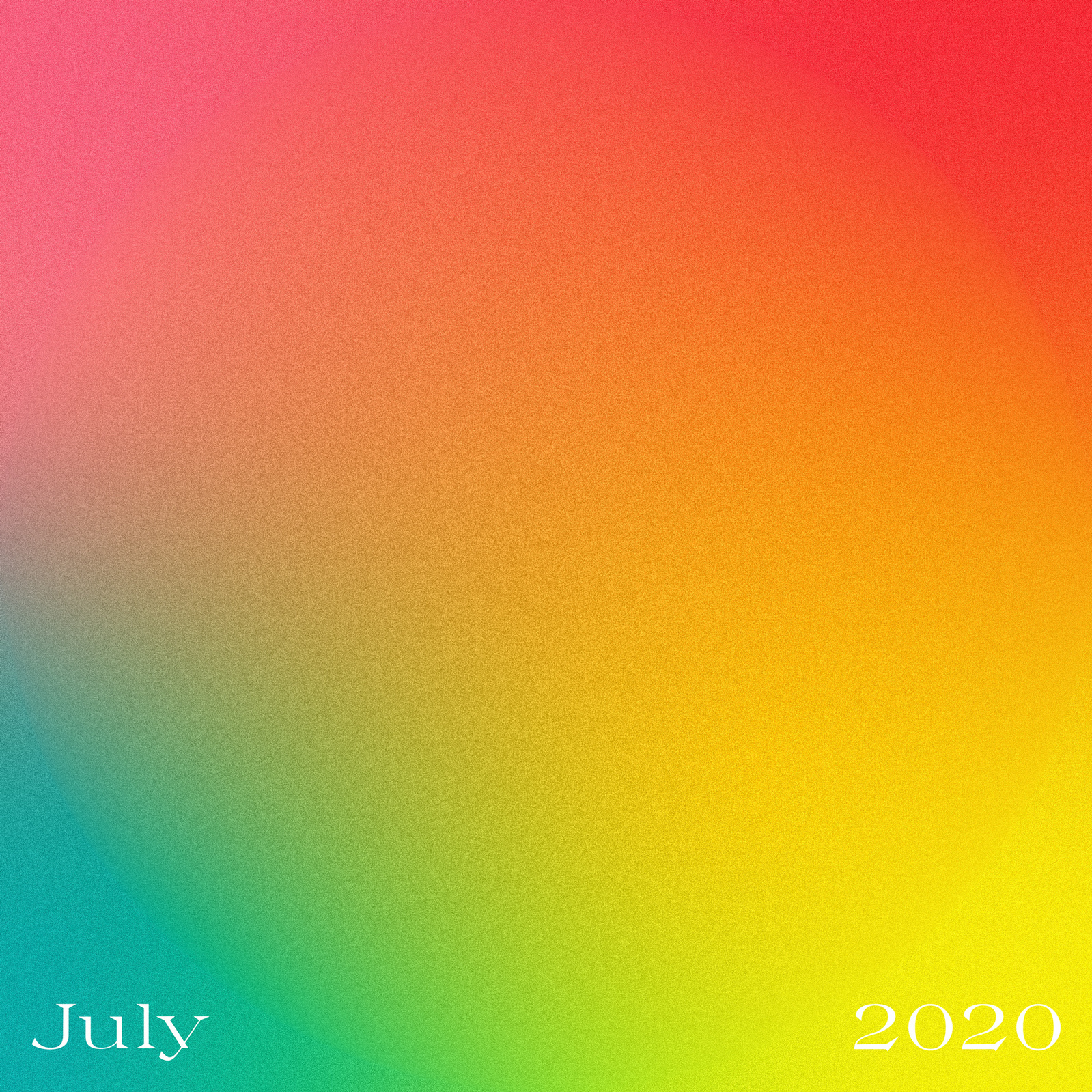 Cover design for July playlist.