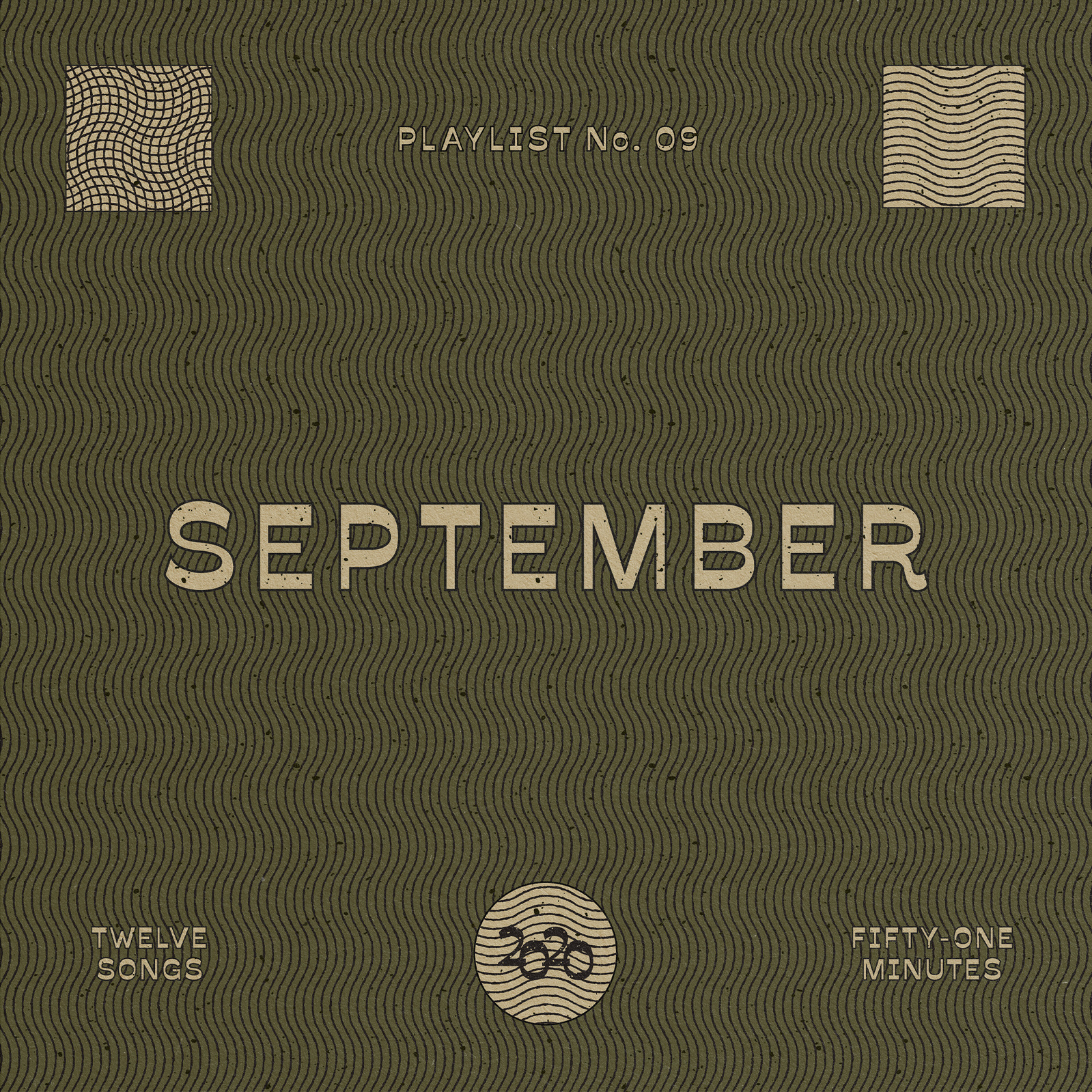 Cover design for September playlist.
