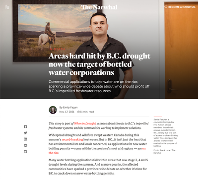 Editorial portrait of Jamie Fletcher, councillor for High Bar First Nation, for an article published by independent journalism website The Narwhal.