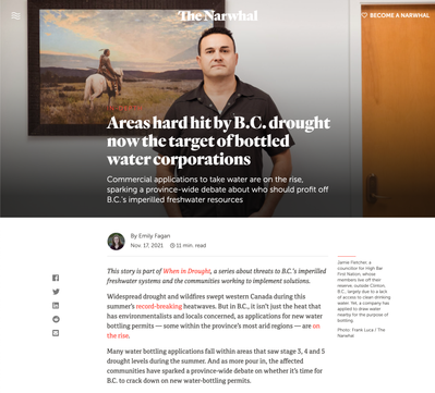 Editorial portrait of Jamie Fletcher, councillor for High Bar First Nation, for an article published by independent journalism website The Narwhal.