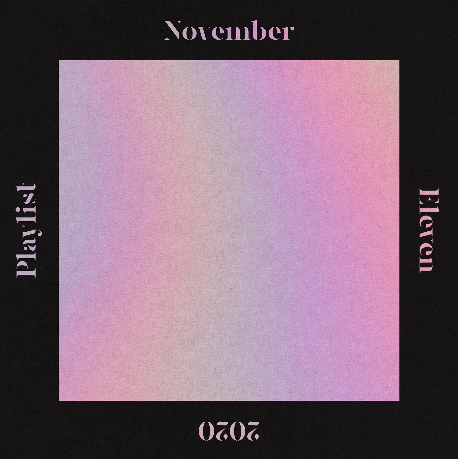 Cover design for November playlist.