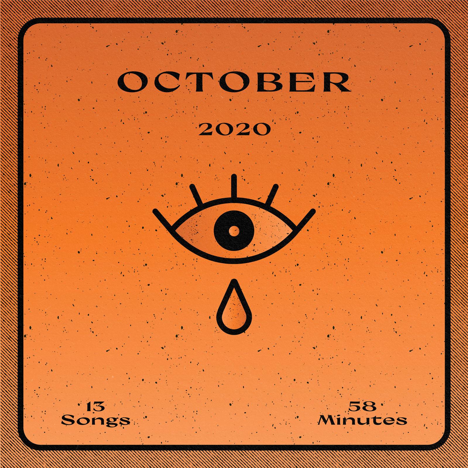 Cover design for October playlist.
