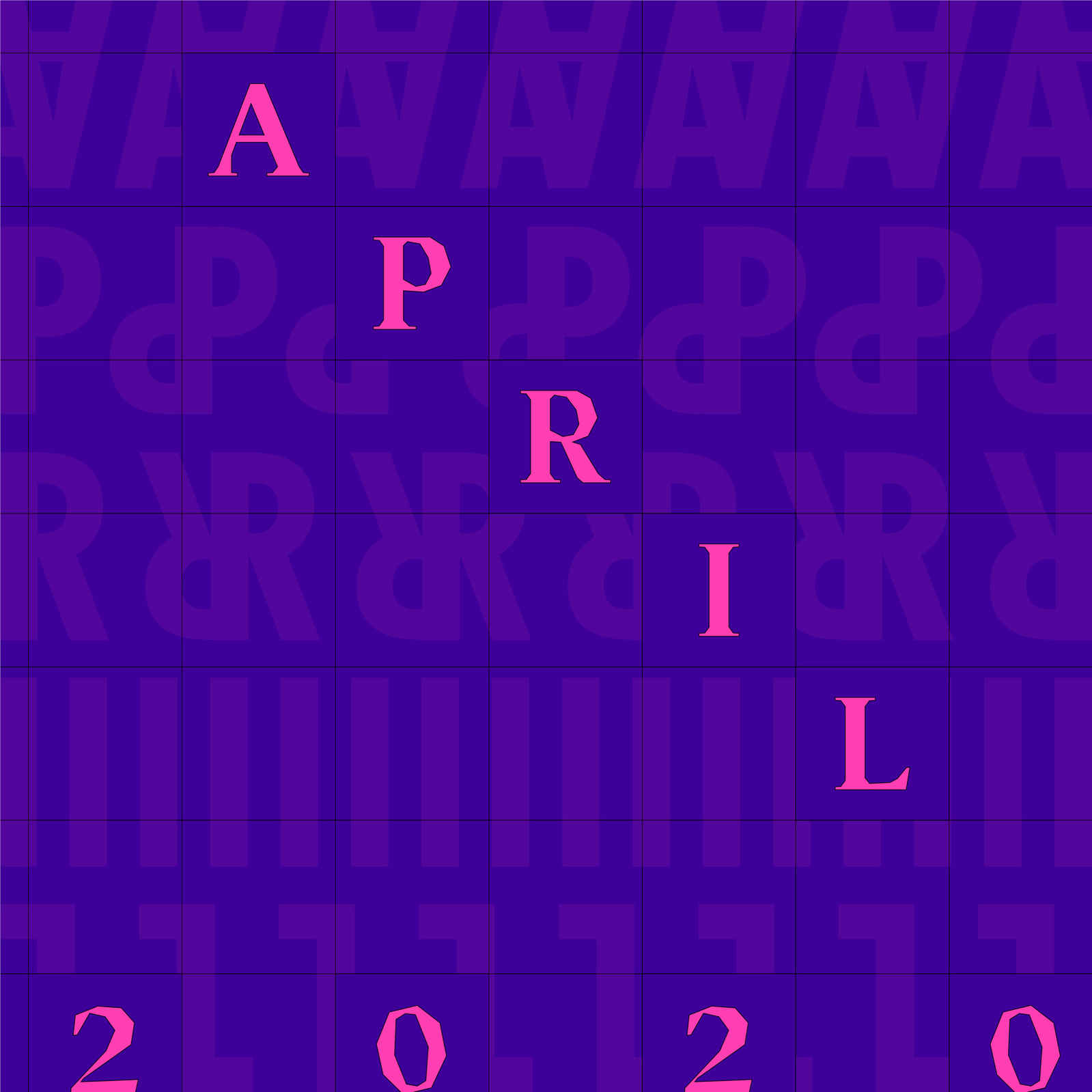 Cover design for April playlist.