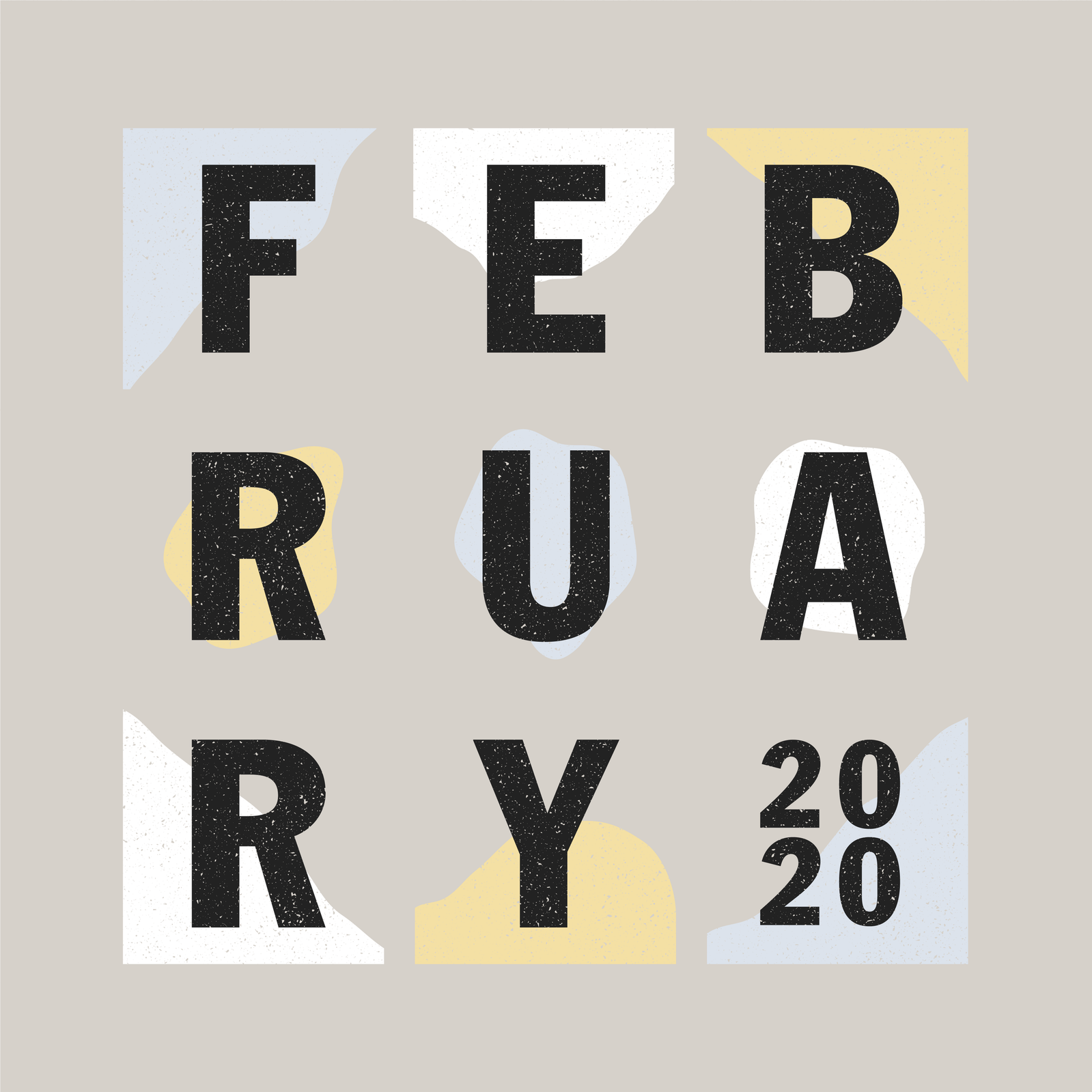 Cover design for February playlist.