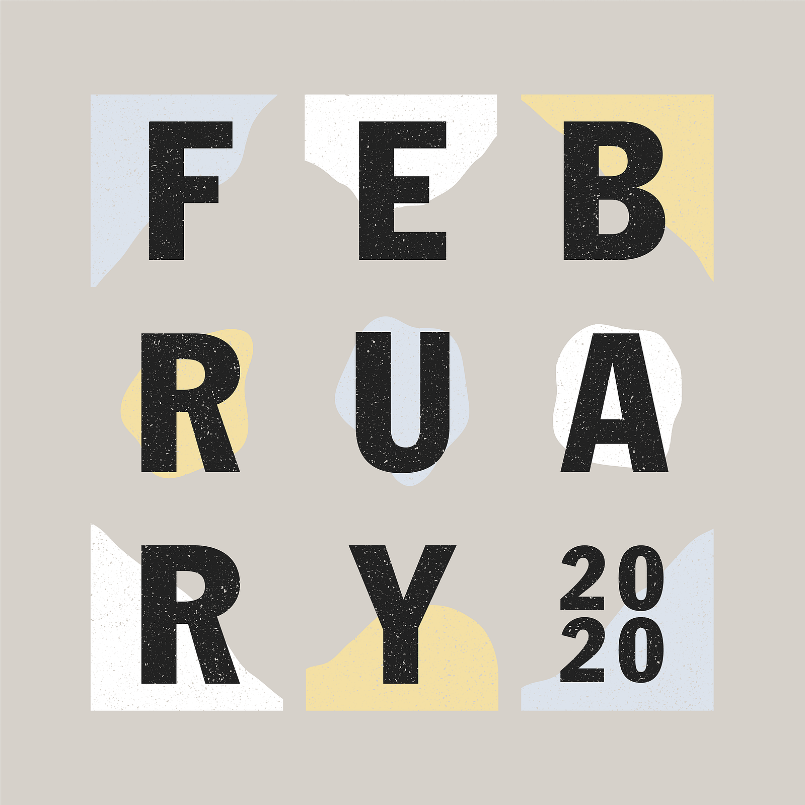 Cover design for February playlist.