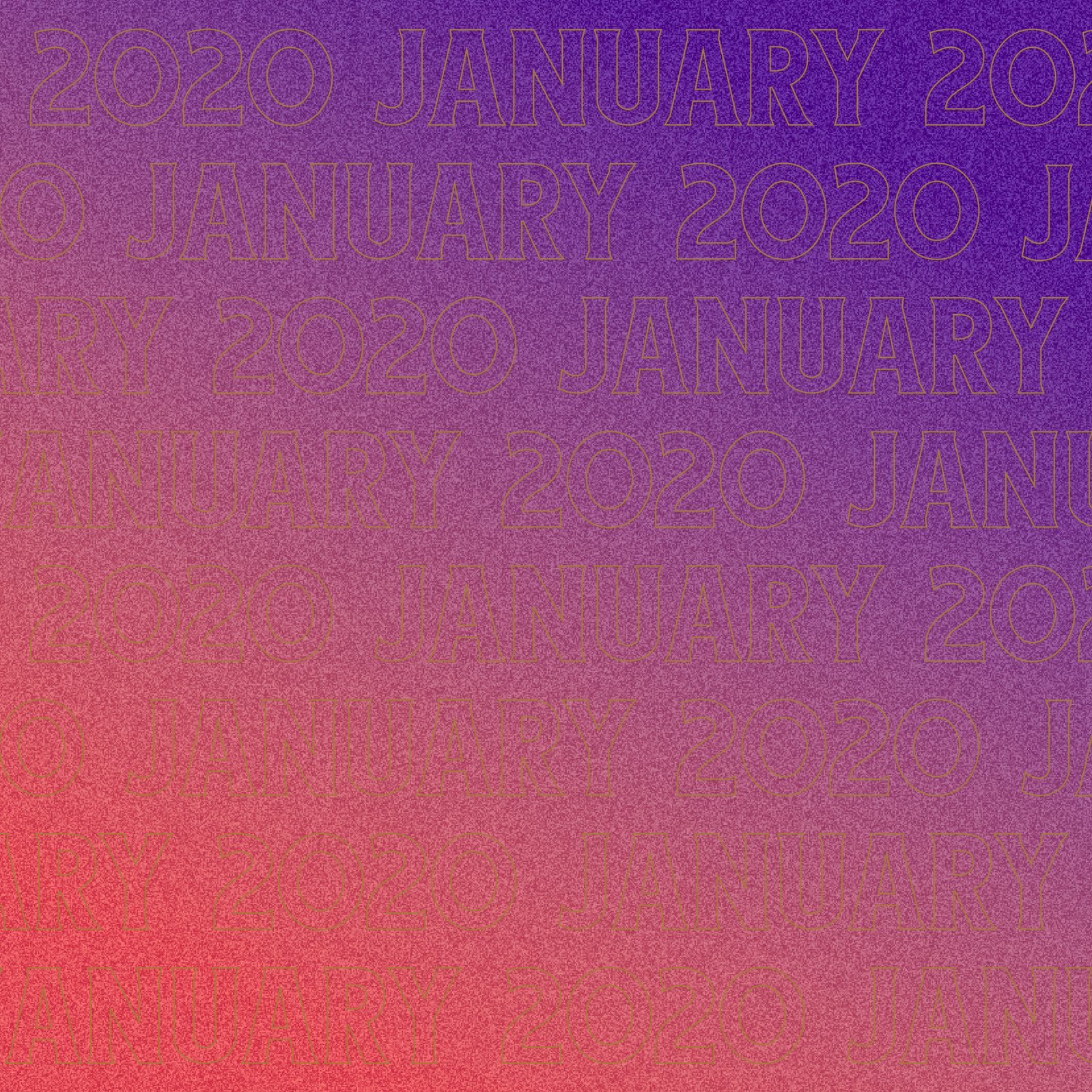 Cover design for January playlist.