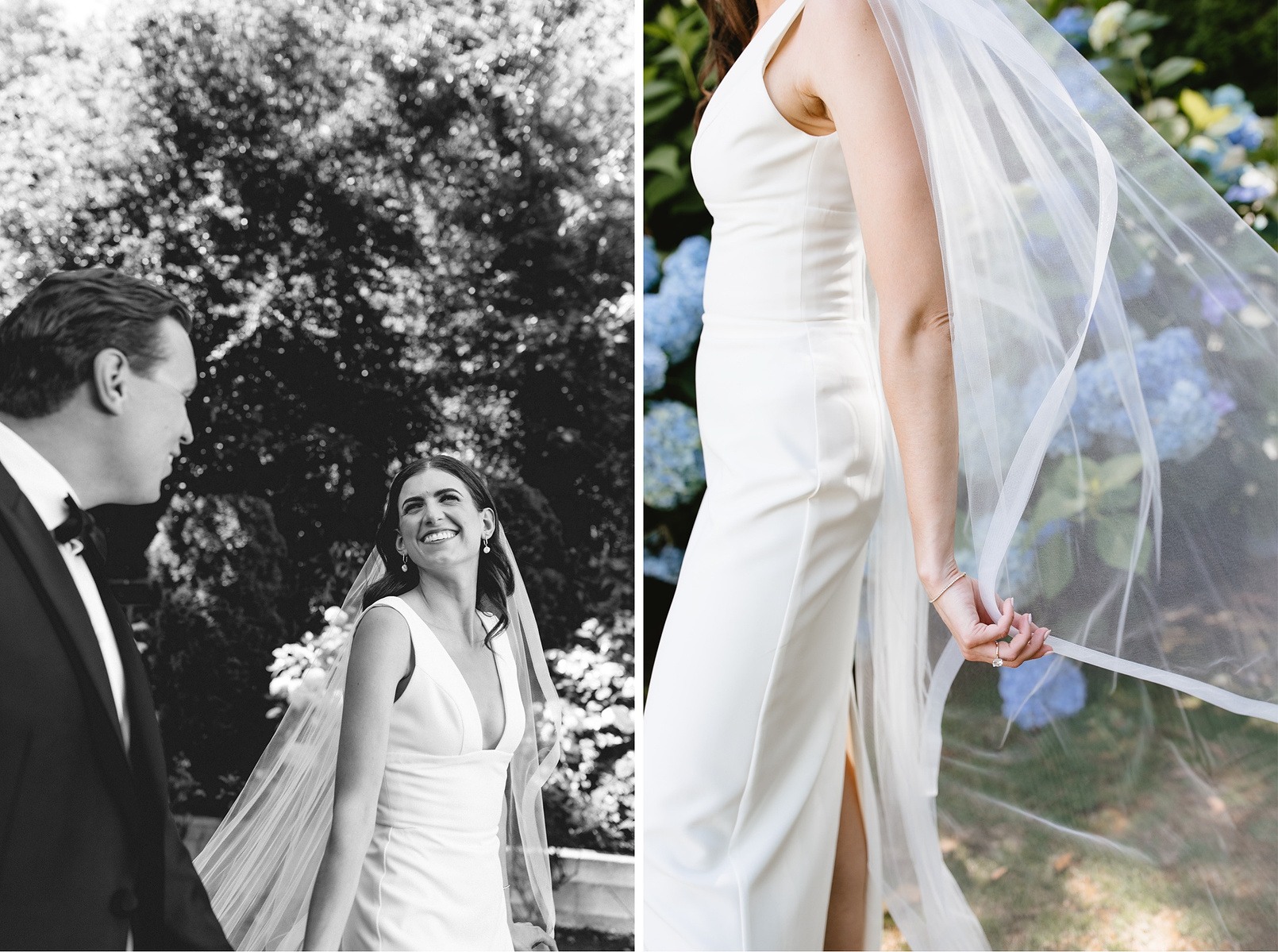 Classic black tie wedding with whimsical florals by Iris & Fig and planning by Eventful Moments. Breathtaking classic bridal details and decor with a view of the Seattle Sound and Downtown from The Admiral's House