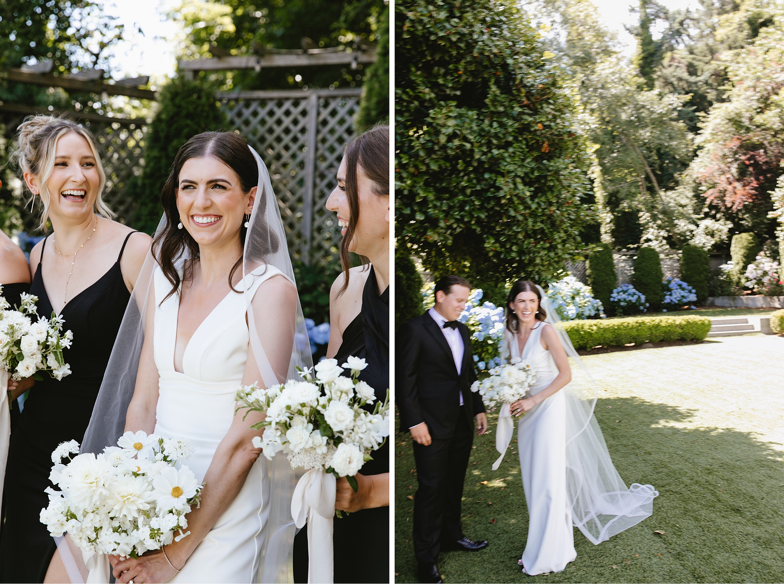 Classic black tie wedding with whimsical florals by Iris & Fig and planning by Eventful Moments. Breathtaking classic bridal details and decor with a view of the Seattle Sound and Downtown from The Admiral's House