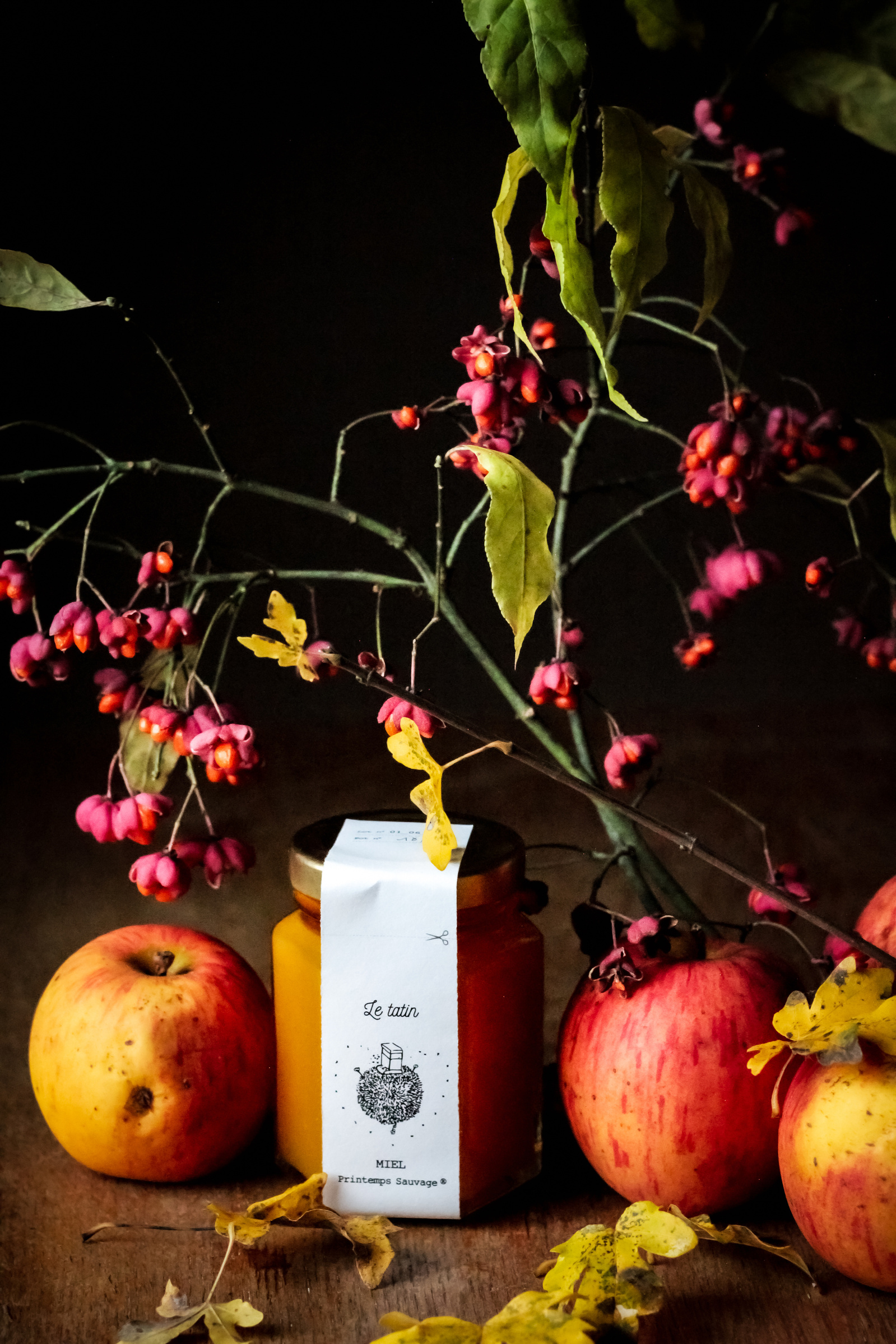 Miel de fleurs et châtaignier aux saveurs de tarte tatin !