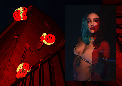 rave, collage, blinded by the lights, alessandra mureddu, barbara pugliese, celia arias, rave culture, notion magazine, dancing, ecstatic dance, fashion, duality, connection, disconnection, escapism, photography, editorial, DIY, rave, release,club culture