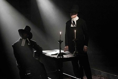 Light Shining in Buckinghamshire - Caryl Churchill -The Arcola Theatre - set and costume designer - Hannah Clark

