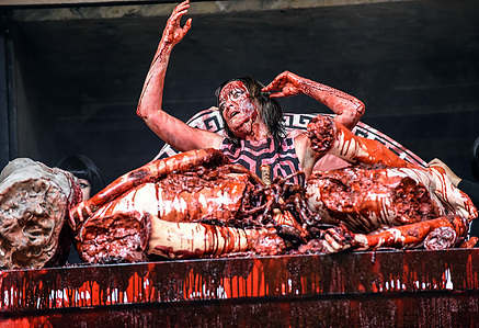 The Oresteia, Shakespeare&#x27;s Globe Theatre - set &amp; costume designer Hannah Clark