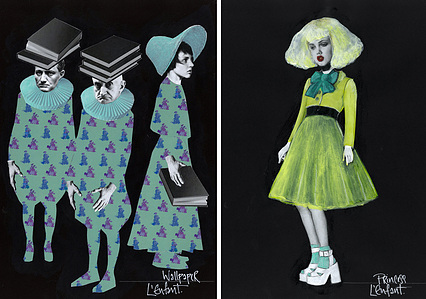 L&#x27;enfant et les sortilèges, Opera North, costume designer Hannah Clark