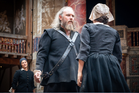 Eyam by Matt Hartley, Shakespeare&#x27;s Globe. Set and costume designer Hannah Clark