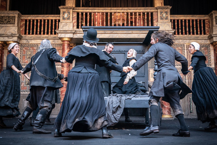 Eyam by Matt Hartley, Shakespeare&#x27;s Globe. Set and costume designer Hannah Clark