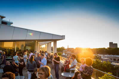  A party at the roof of the MMoCA in Madison, WI. 