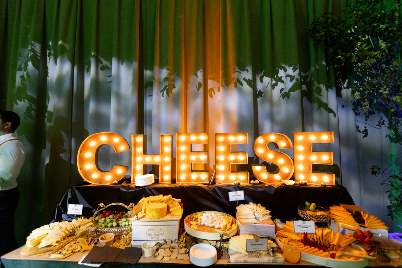 World Championship Cheese Contest Madison, Wisconsin. An editorial photograph of a colorful display of food photography presented by a stylist's display.