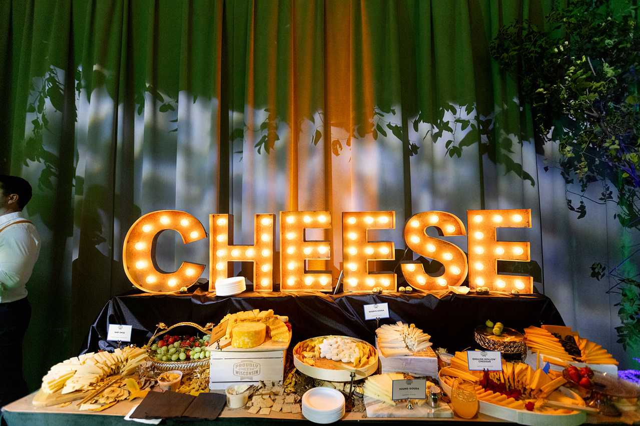 World Championship Cheese Contest Madison, Wisconsin. An editorial photograph of a colorful display of food photography presented by a stylist's display.