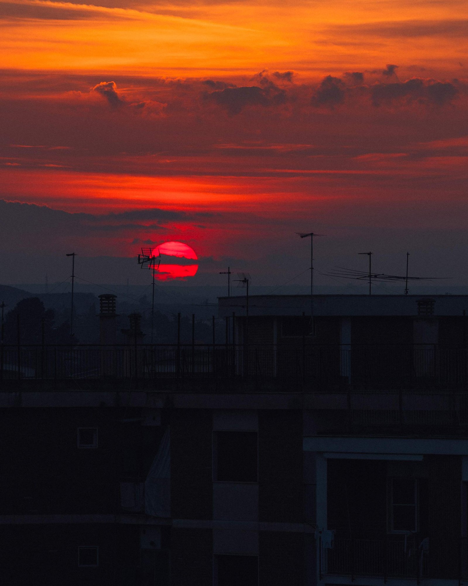 Red Sun landscape