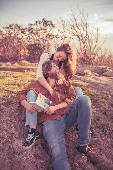 Asheville Engagement Photography at Craggy Gardens on the Blue Ridge Parkway