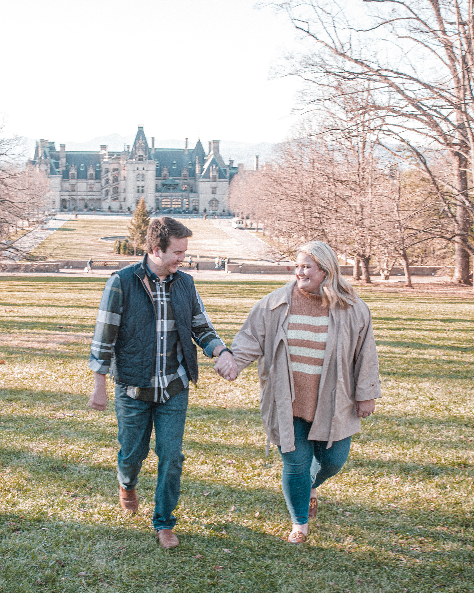 Proposal photography at the Biltmore Estate in Asheville, NC