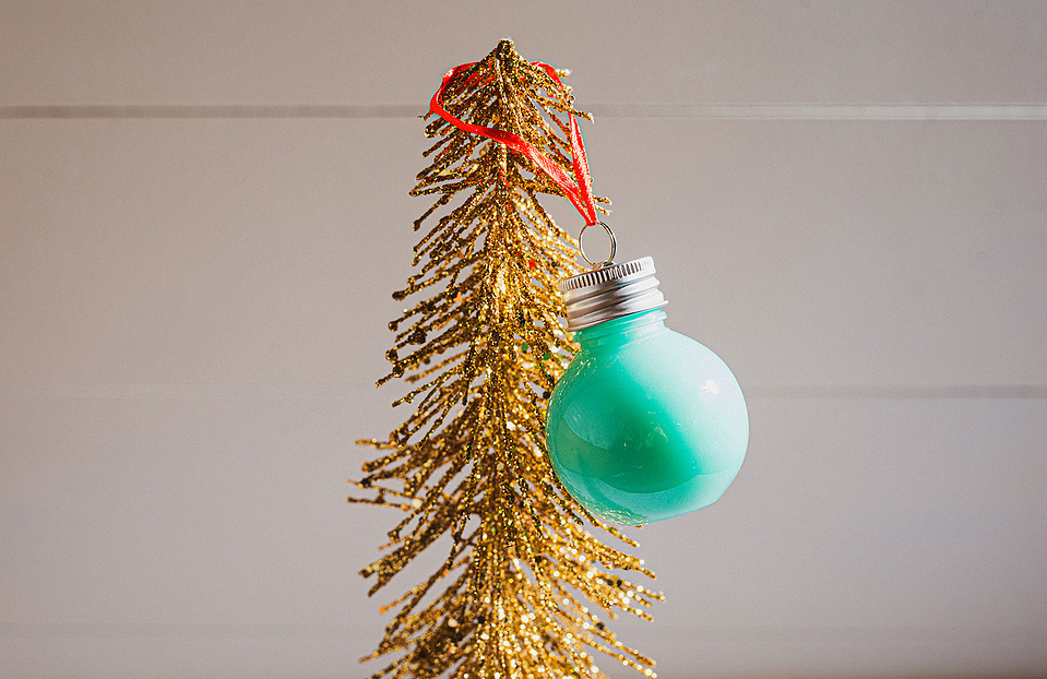 A festive winter shot at Pillar Bar, a rooftop spot in Asheville, NC