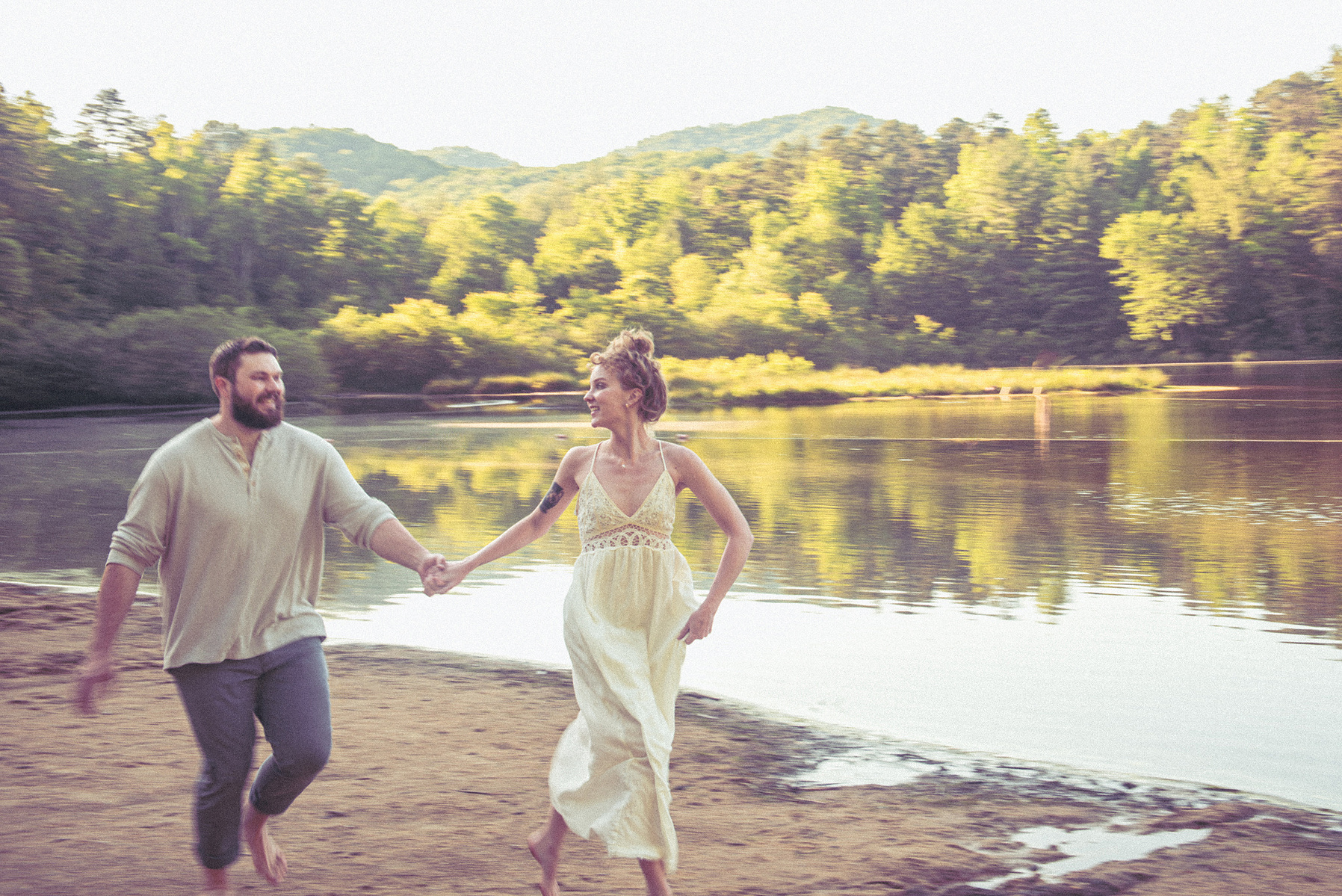 Asheville Engagement Photography - North Carolina Arboretum