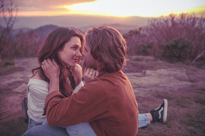 Asheville Engagement Photography at Craggy Gardens on the Blue Ridge Parkway