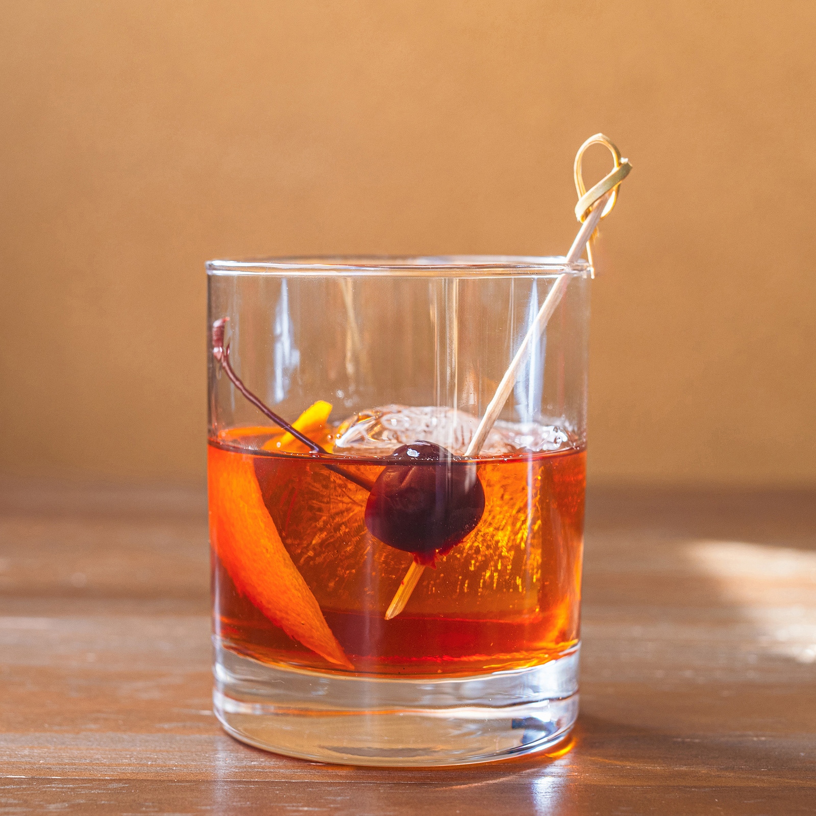 An Old Fashioned from Vinnie's winter cocktail menu in South Asheville captured by Asheville food photographer GraceD Photography.