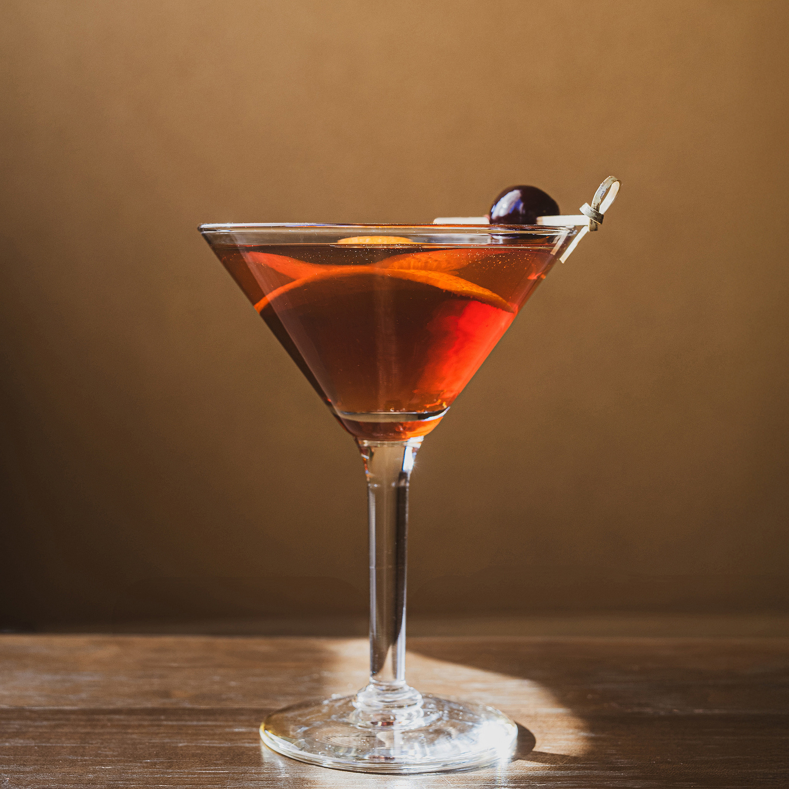 A manhattan at Vinnie's in South Asheville captured by photographer GraceD Photography.