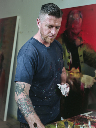 Artist Conor Harrington by photographer Dan Fontanelli