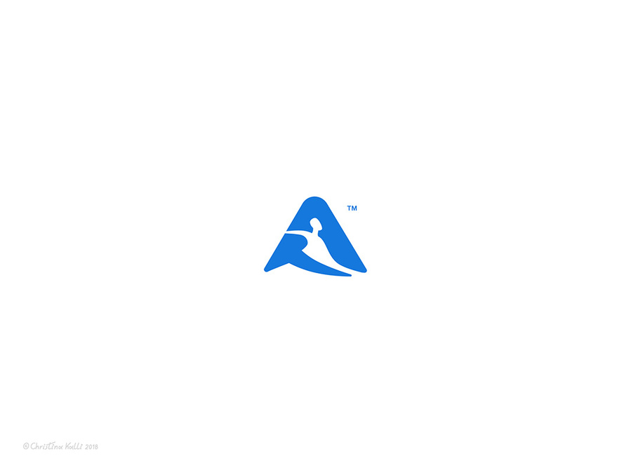 Mark for a logo design for Aqua Re-Action, a physical conditioning aquatic exercise program, specialized for people with rheumatism and other musculoskeletal conditions.