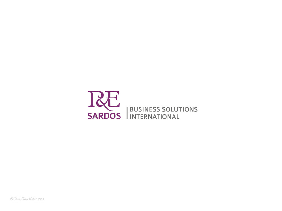 A monogram of the initials P and E as a logotype for P&E Sardos, a business consulting company.