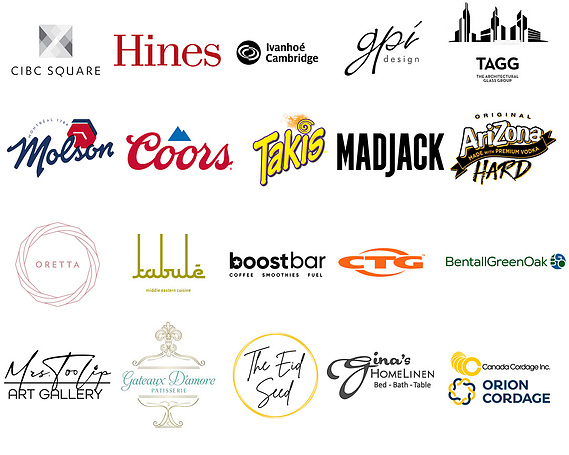 sierra curtis photography client logos - cibc square-hines-ivanhoe cambridge-gpi design-TAGG the architectural glass group-molson-coors-takis-madjack-arizona-oretta-tabule-boost bar cafe-ctg brands-bentall greenoak-mrstoolip art gallery &more