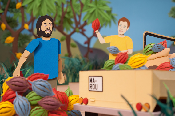 Claire Middleton, Marou, Art Direction, Set Design, Papercraft