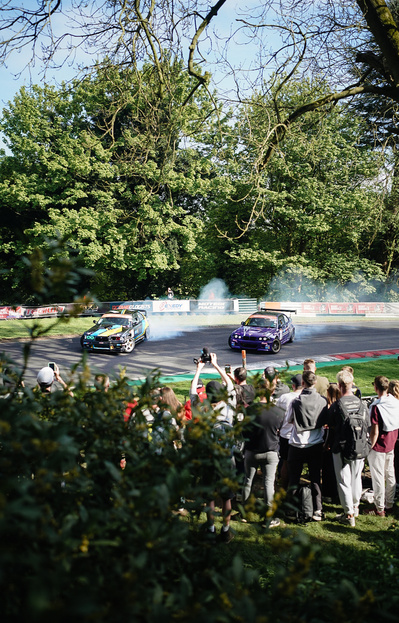 Car drifting at Time Attack UK