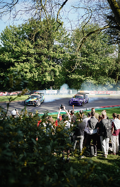 Car drifting at Time Attack UK