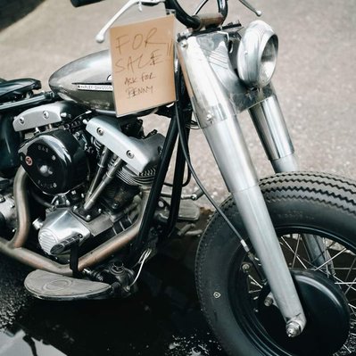 Harley Davidson Shovelhead engine custom motorcycle build by Benny at Mutt Motorcycles in Birmingham UK. Shot by Rob Senior