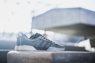 Adidas trainers photographed in the sun