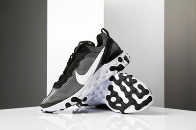 Nike trainers in a studio