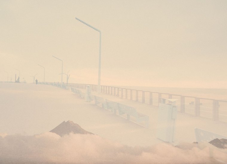 Taranaki Boulevard shown in two layers of photos