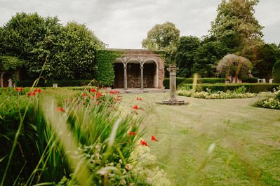Italian gardens at the Kent wedding venue, Broome Park Hotel