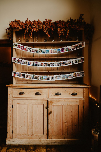 Wedding photo details at Winters Barns